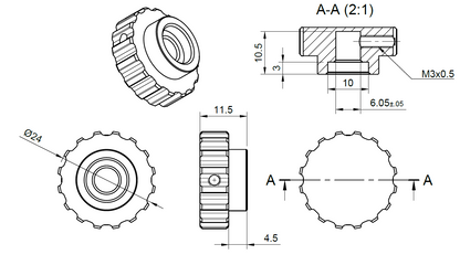 GS11 Rotary Knob