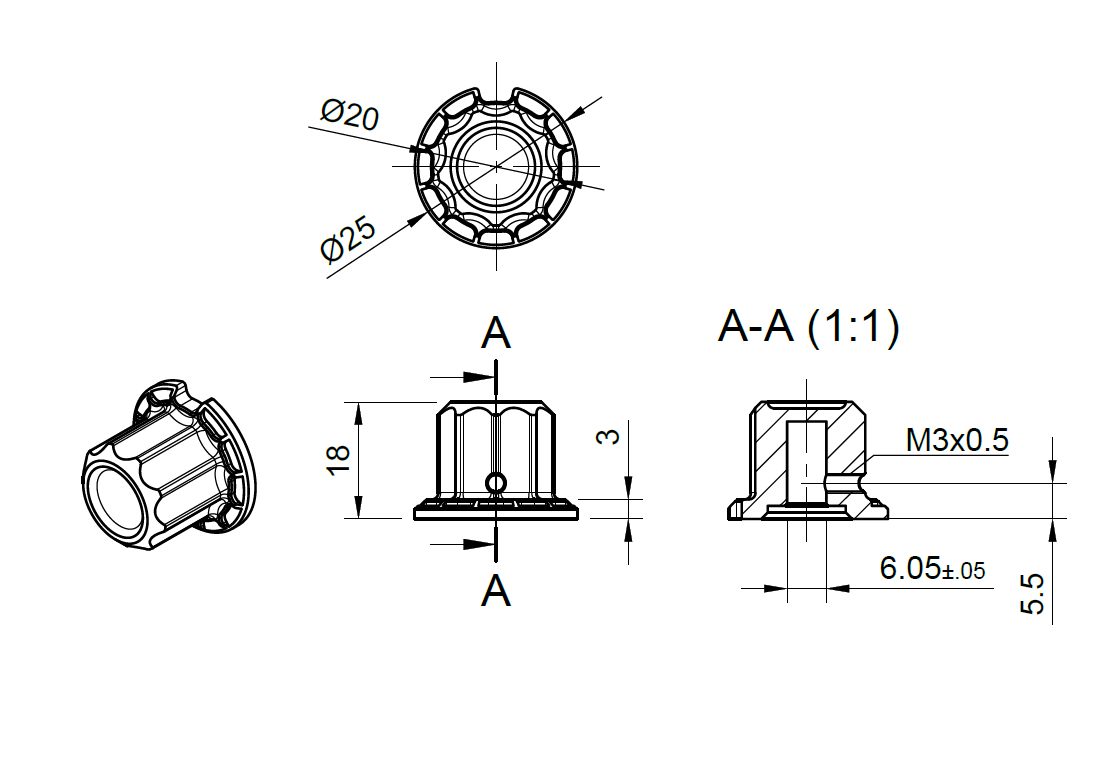 PG-S Rotary Knob